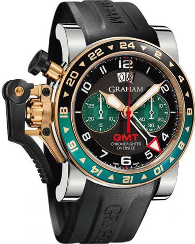Graham Chronofighter Oversize GMT Steel & Gold 2OVGG.B16A