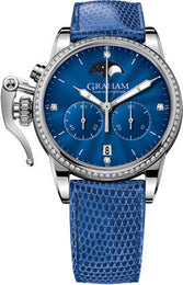 Graham Watch Chronofighter 1695 Lady Moon Blue Diamond 2CXCS.U01A.L114S