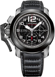 Graham Watch Chronofighter Target 2CCAC.B33A.BLACK QUILT LEATHER