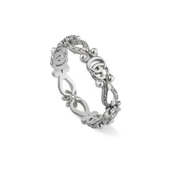Gucci Flora 18ct White Gold Diamond Ring YBC629827002
