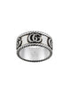 Gucci GG Marmont Aged Sterling Silver 9mm Ring D