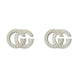Gucci GG Running 18ct White Gold Stud Earrings YBD652219002