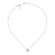 Gucci Icon 18ct White Gold Open Heart Chain Necklace YBB729373002