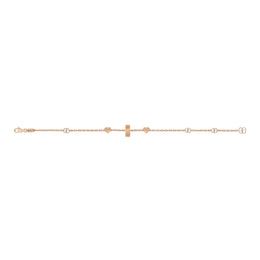 Gucci Icon 18ct Rose Gold Open Heart Chain Bracelet