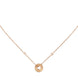 Gucci Icon 18ct Rose Gold Open Heart Chain Necklace