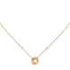 Gucci Icon 18ct Rose Gold Open Heart Chain Necklace D