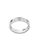 Gucci Icon 18ct White Gold Heart Band Ring D