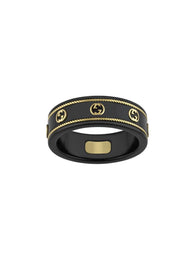 Gucci Icon 18ct Yellow Gold Interlocking G Band Ring D