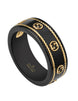 Gucci Icon 18ct Yellow Gold Interlocking G Band Ring YBC606826001