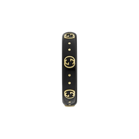 Gucci Icon 18ct Yellow Gold Interlocking G Band Ring D