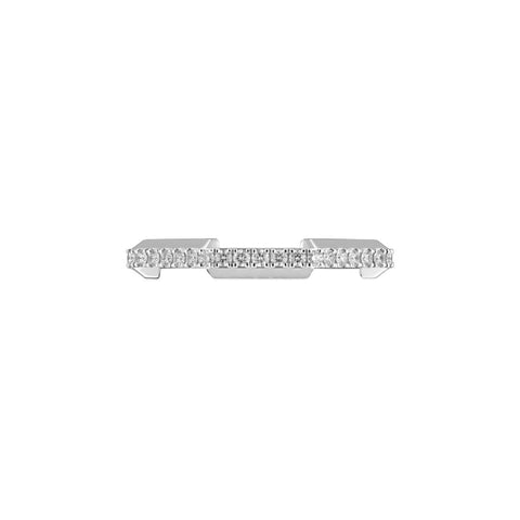 Gucci Link to Love 18ct White Gold Diamond 3mm Ring
