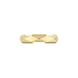 Gucci Link to Love 18ct Yellow Gold 5mm Studded Ring