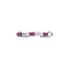 Gucci Link to Love 18ct White Gold Rubelite 2mm Ring D