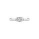 Gucci Link to Love 18ct White Gold Diamond Baguette Cut 3mm Ring D