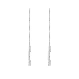 Gucci Link to Love 18ct White Gold Diamond Chain Earrings YBD662139001
