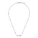 Gucci Link to Love 18ct White Gold Rubellite Baguette Necklace YBB702394001