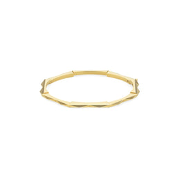 Gucci Link to Love 18ct Yellow Gold Studded 4mm Bangle D