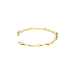 Gucci Link to Love 18ct Yellow Gold Studded 4mm Bangle D