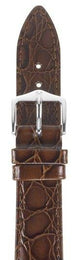 Hirsch Strap Crocograin Brown Medium 18mm 