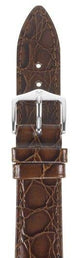 Hirsch Strap Crocograin Brown Medium 18mm 