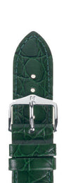 Hirsch Strap Crocograin Green Medium 12mm 