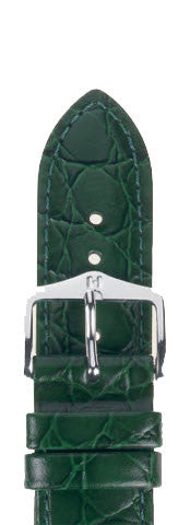 Hirsch Strap Crocograin Green Medium 12mm 