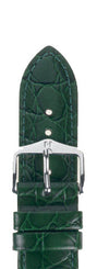 Hirsch Strap Crocograin Green Medium 18mm 