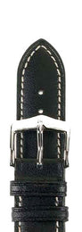 Hirsch Strap Heavy Calf Black Large 18mm 