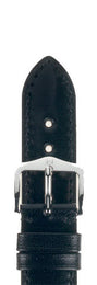 Hirsch Strap Siena Black Large 18mm 