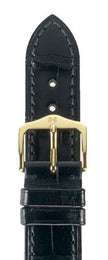 Hirsch Strap London Black Large 18mm 