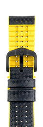 Hirsch Strap Ayrton Yellow Large 22mm 