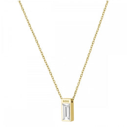 Hugo Boss Clia Light Yellow Gold IP Crystal Ladies Necklace 1580409
