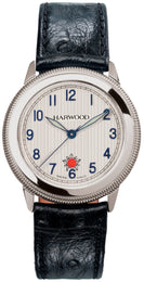 Harwood Watch Silver Opaline Leather 500.10.15.L