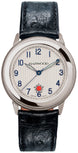 Harwood Watch Silver Opaline Leather 500.10.15.L
