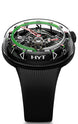 HYT Watches H2.0 Black DLC Green Fluid Limited Edition H01049