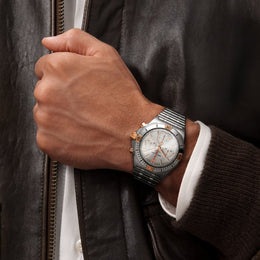 Breitling Chronomat B01 42 Silver Bracelet Watch