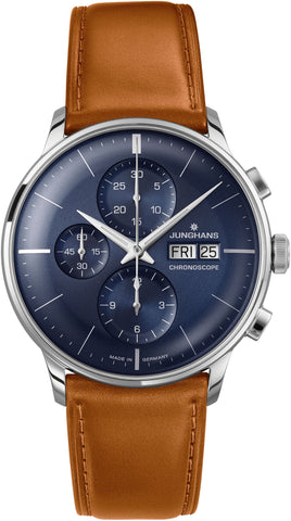 Junghans Watch Meister Chronoscope Sapphire Crystal 27/4526.03