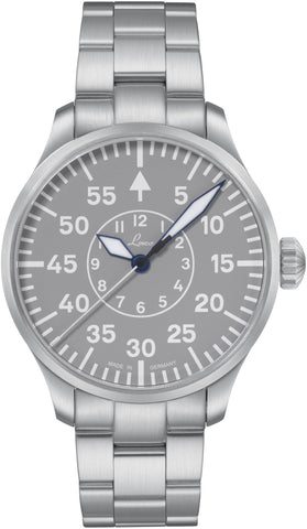 Laco Watch Flieger Basic Aachen Grau 42 Bracelet 862159.MB