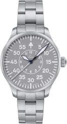 Laco Watch Flieger Basic Aachen Grau 39 Bracelet 862162.MB