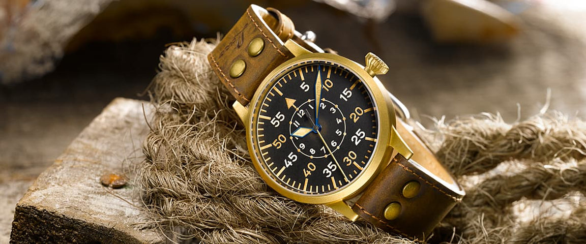 Laco Watch Aviator Friedrichshafen Bronze