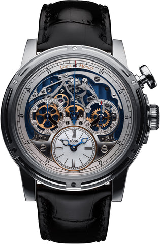 Louis Moinet Watch Memoris Chronograph White Gold LM-54.70.80B