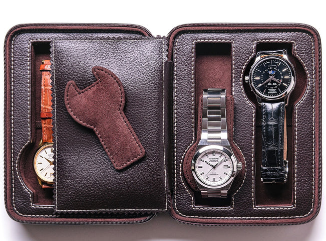 Leanschi Watch Case Chocolate Brown WPO4-CHOC