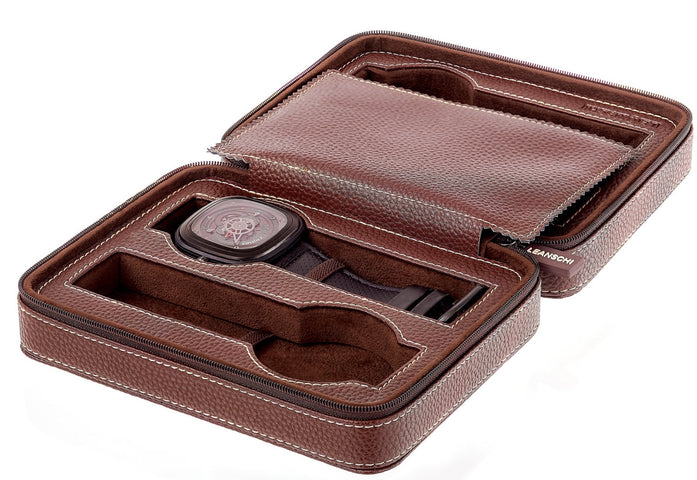 Leanschi Watch Case Chocolate Brown WPO4-CHOC