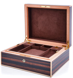 Leanschi Watch Case Macassar Ebony And Ivory