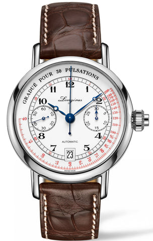 Longines Watch Column Wheel Pulsometer Chronograph L2.801.4.23.2