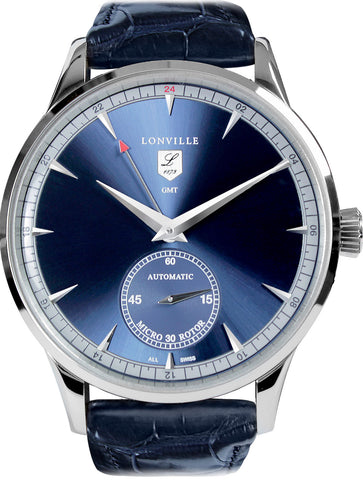 Lonville Watch Virage Blue GMT Limited Edition 59 BLUE GMT