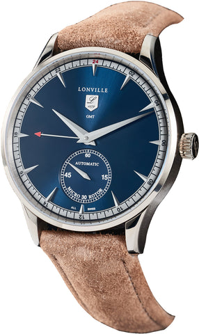 Lonville Watch Virage Blue GMT Limited Edition