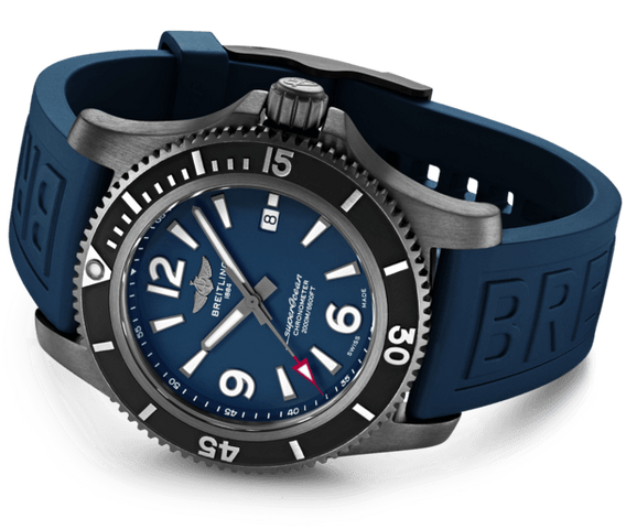 Breitling Watch Superocean Automatic 46 Black Steel Blue