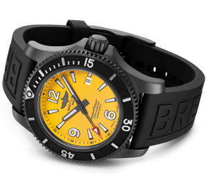 Breitling Watch Superocean Automatic 46 Black Steel Yellow M17368D71I1S2 Watch Jura Watches