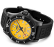 Breitling Watch Superocean Automatic 46 Black Steel Yellow Diver Pro III Tang Type